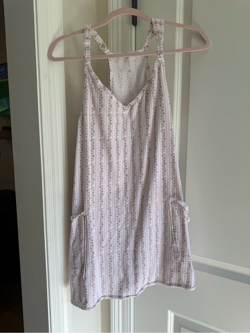 Simply Southern Pink and White Striped Floral Sundress